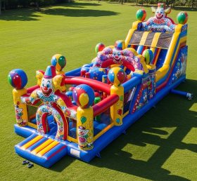 T7-3609 Clown Inflatable Obstacle Courses