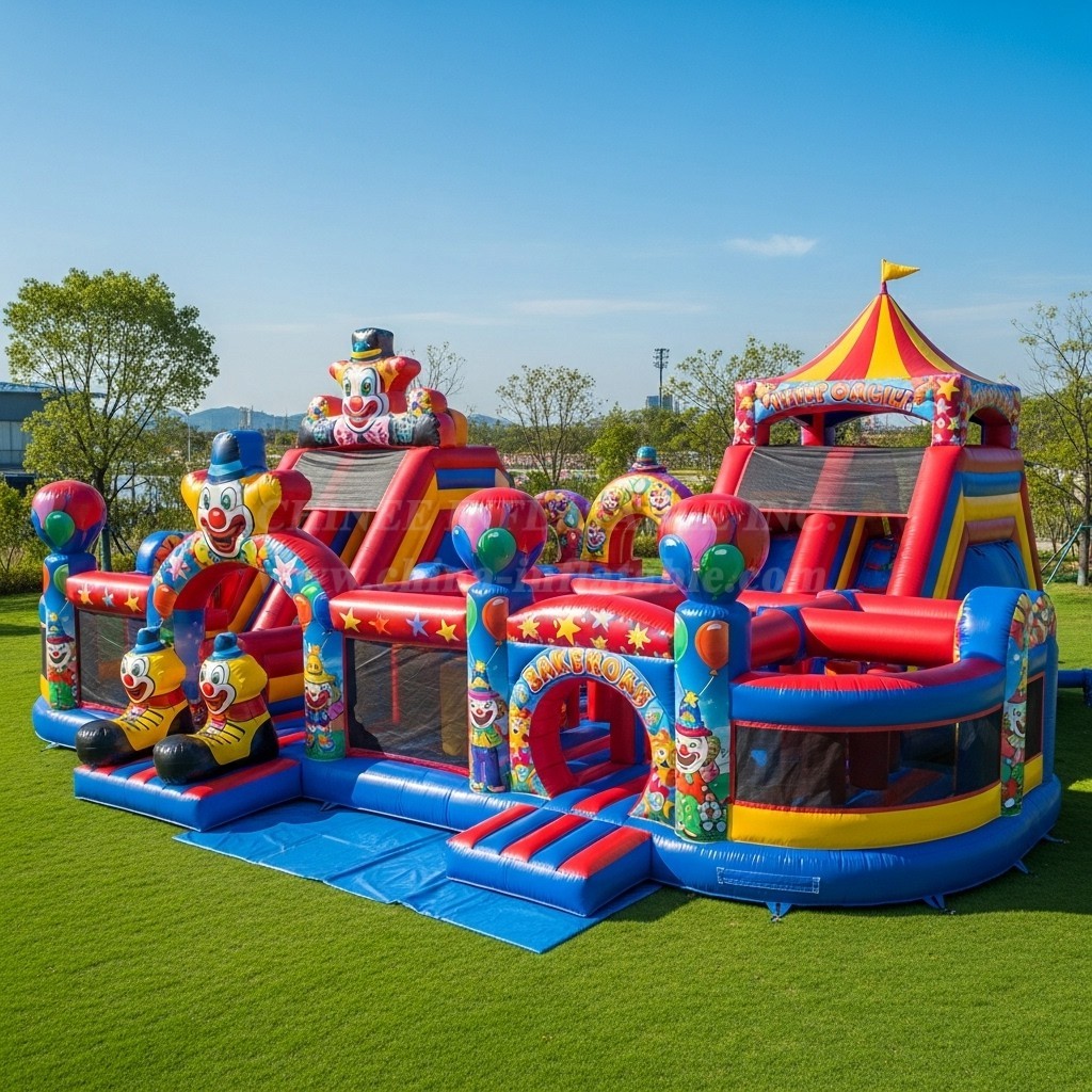 T6-6156 Clown Inflatable Playground