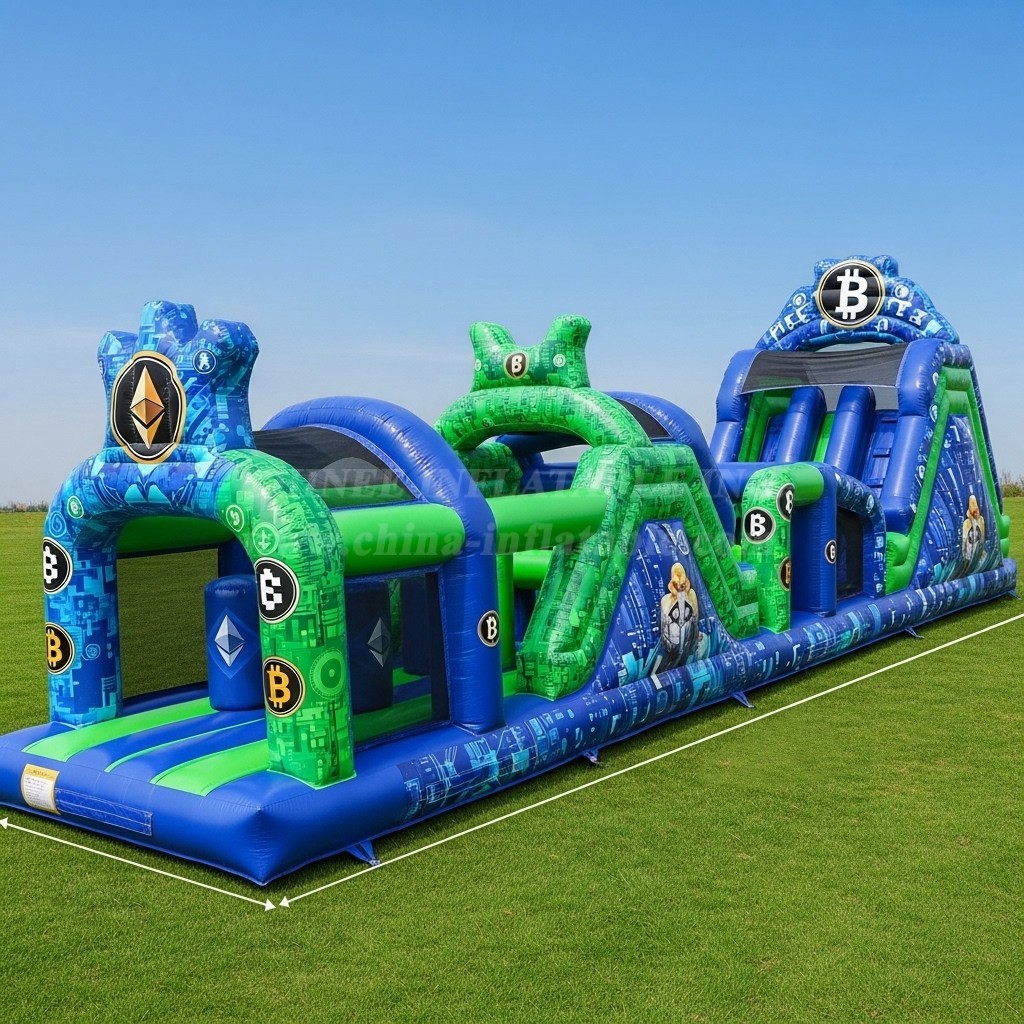 T7-3611 Cryptocurrency Inflatable Obstacle Courses