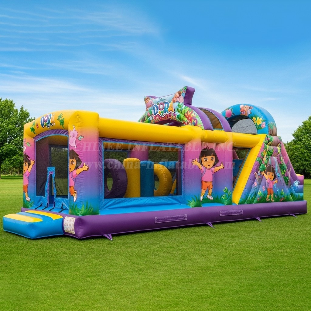 T7-3615 Dora Inflatable Obstacle Courses