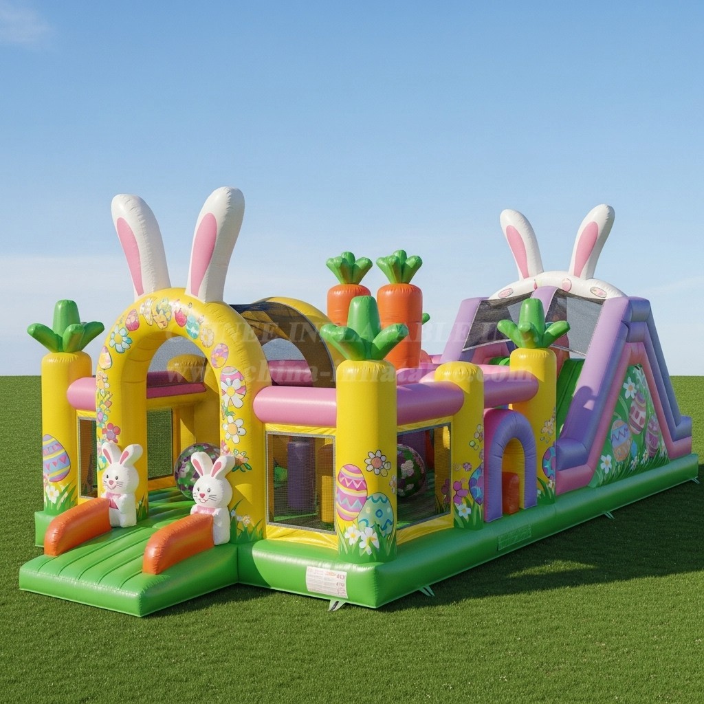 T7-3617 Easter Inflatable Obstacle Courses