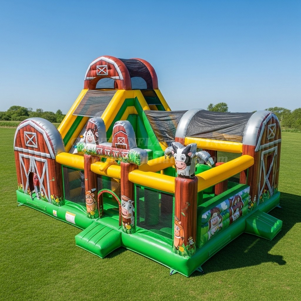 T6-6169 Farm Inflatable Playground