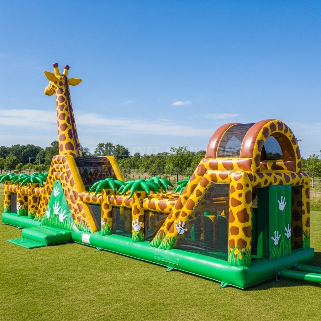T7-3623 Giraffe Inflatable Obstacle Courses