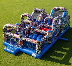 T7-3624 Graffiti Inflatable Obstacle Courses