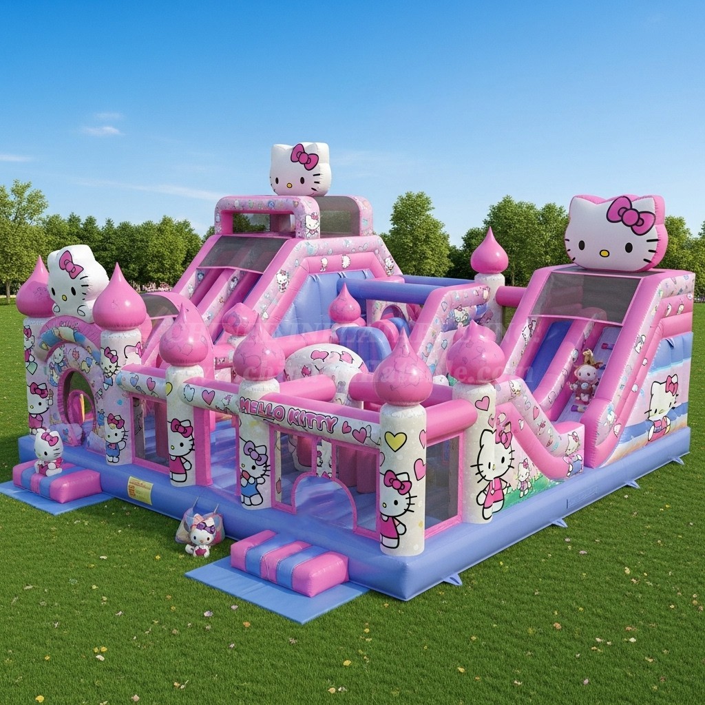 T6-6176 Hello Kitty Inflatable Playground