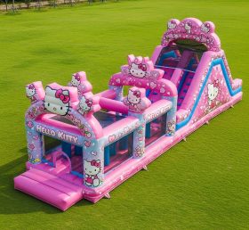 T7-3626 Hello Kitty Inflatable Obstacle Courses