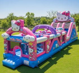 T7-3627 Hello Kitty Inflatable Obstacle Courses