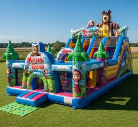 T6-6182 Masha And The Bear Inflatable Playground