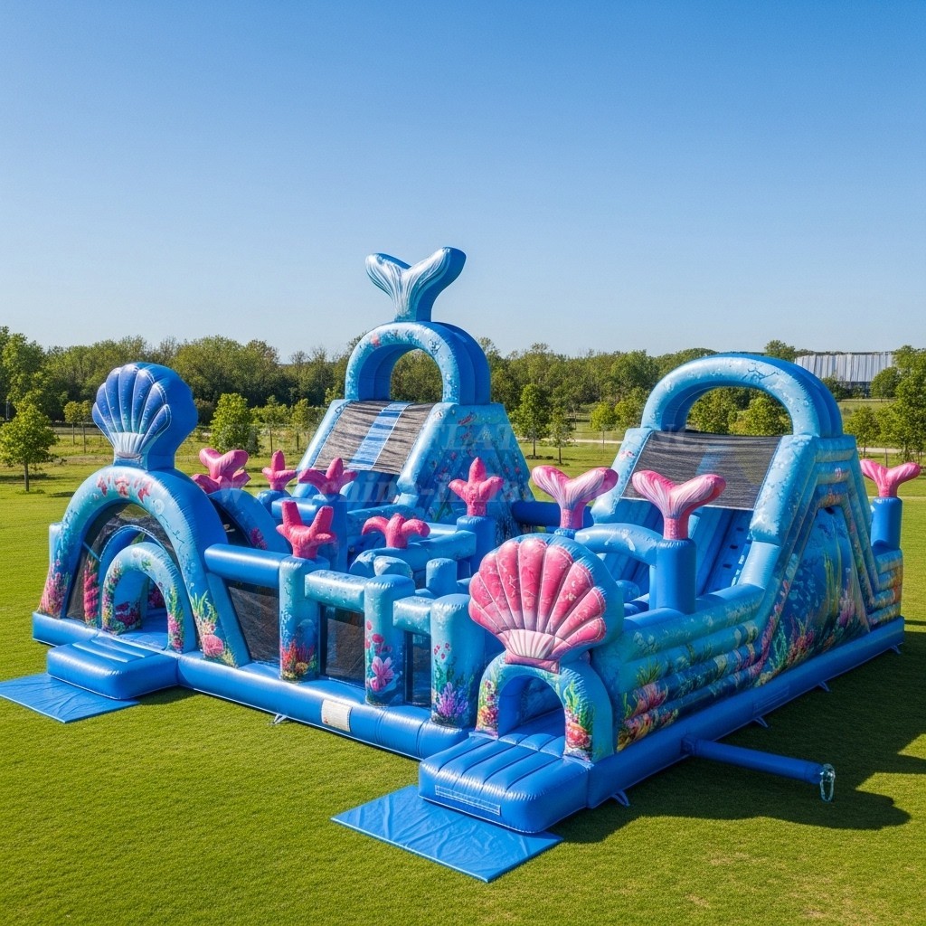 T6-6185 Mermaid Inflatable Playground