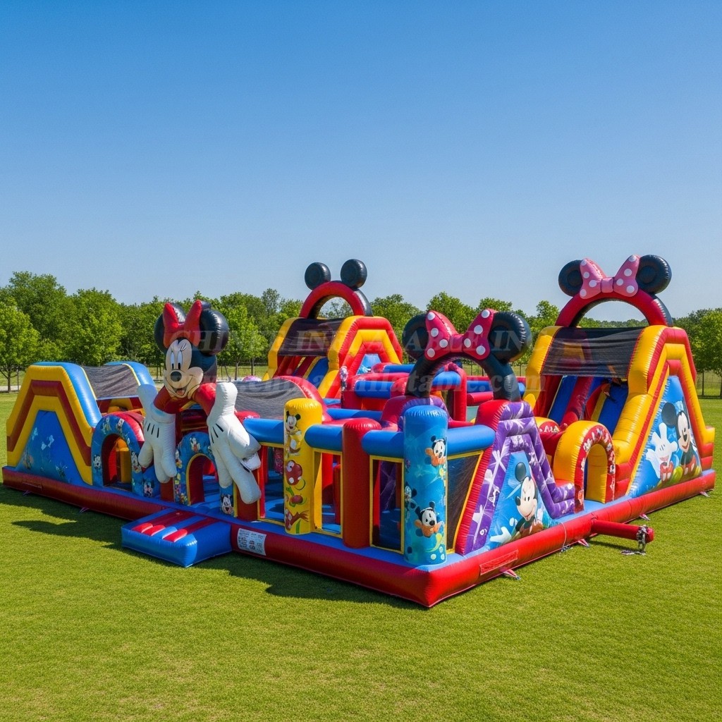 T6-6186 Mickey & Minnie Inflatable Playground