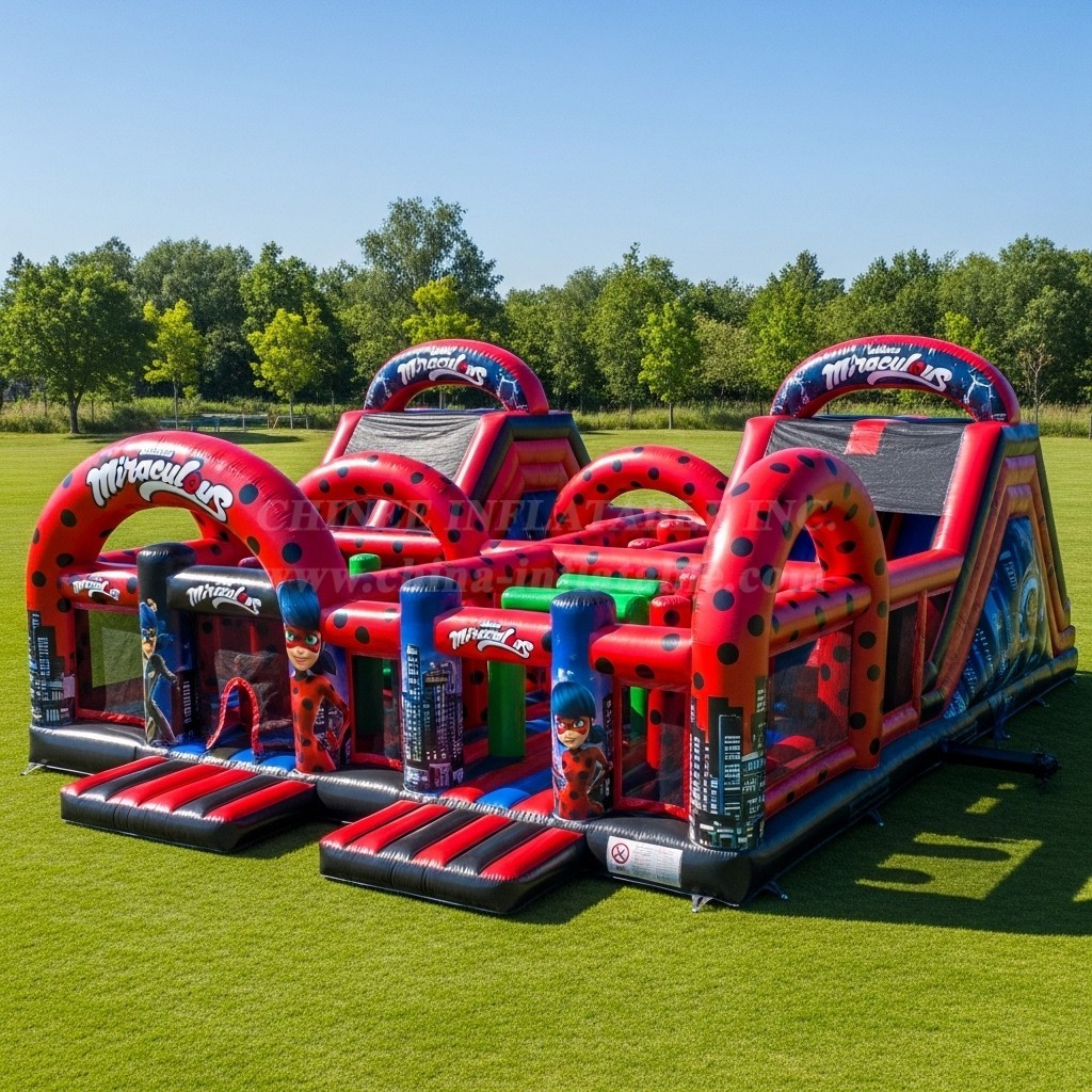T6-6190 Miraculous Ladybug Inflatable Playground