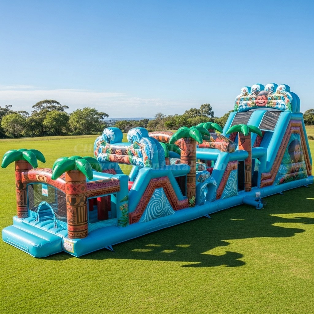 T7-3638 Moana Inflatable Obstacle Courses