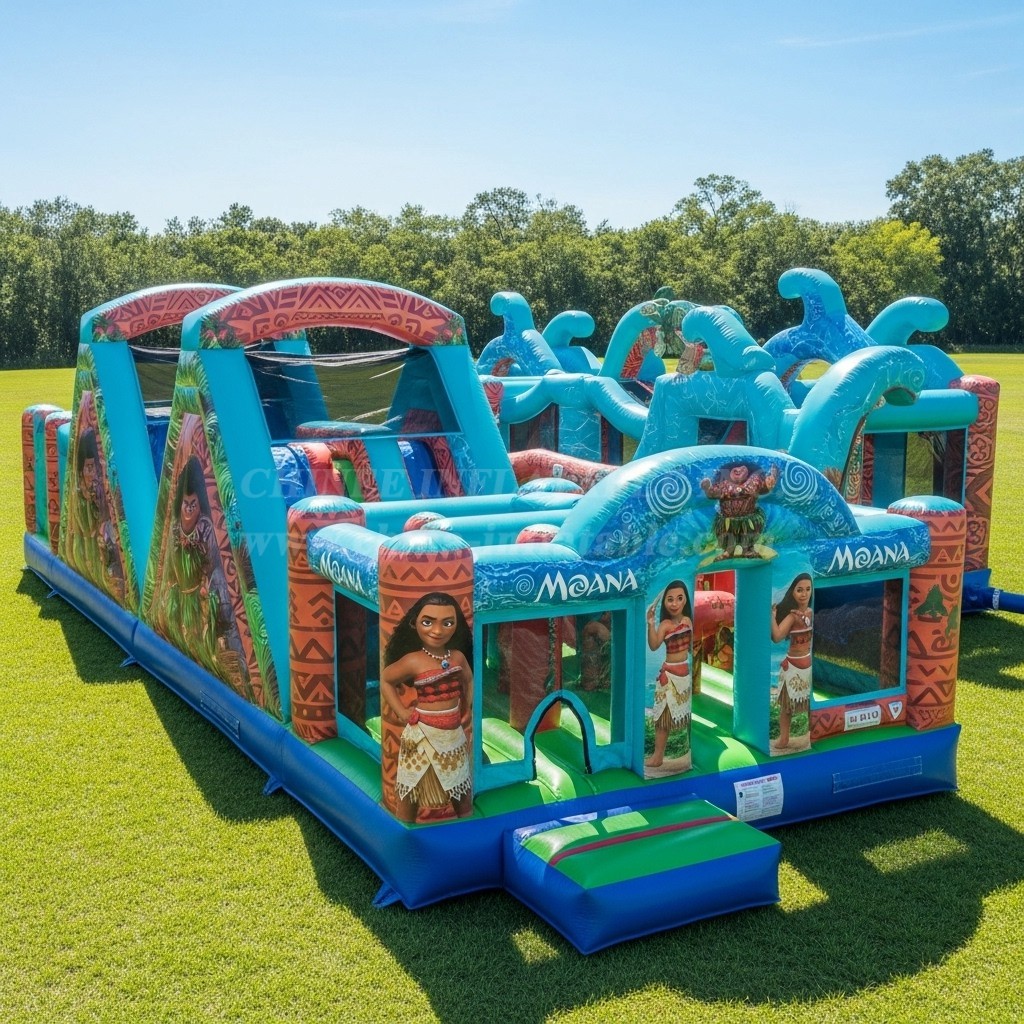 T7-3639 Moana Inflatable Obstacle Courses