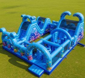 T7-3645 Ocean Theme Inflatable Obstacle Courses