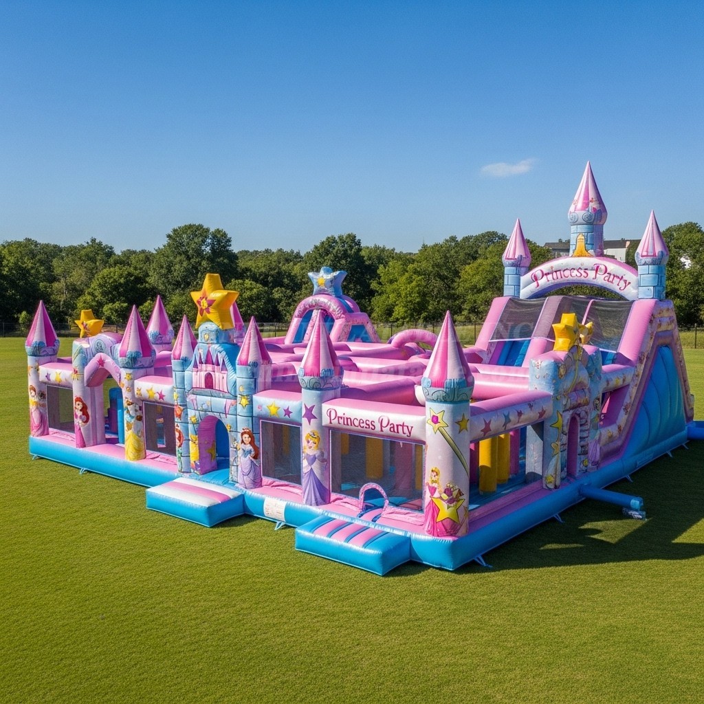 T6-6204 Princess Parties Inflatable Playground