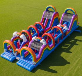 T7-3656 Rainbow Inflatable Obstacle Courses