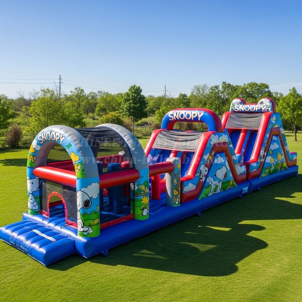 T7-3665 Snoopy Inflatable Obstacle Courses