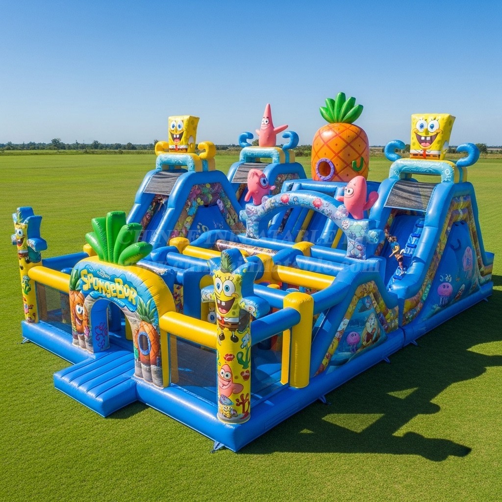 T6-6213 Spongebob Inflatable Playground