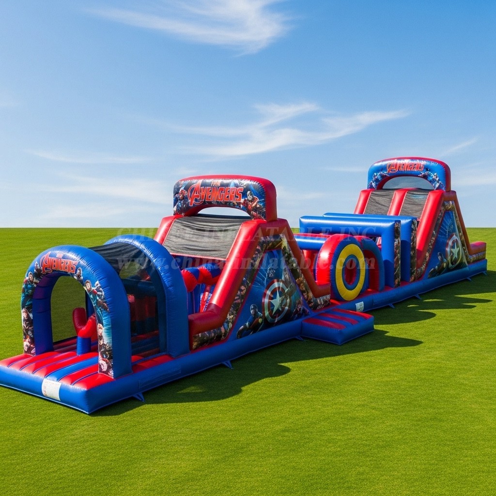 T7-3673 The Avengers Inflatable Obstacle Courses