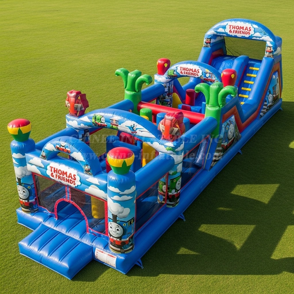 T7-3676 Thomas Friends Inflatable Obstacle Courses