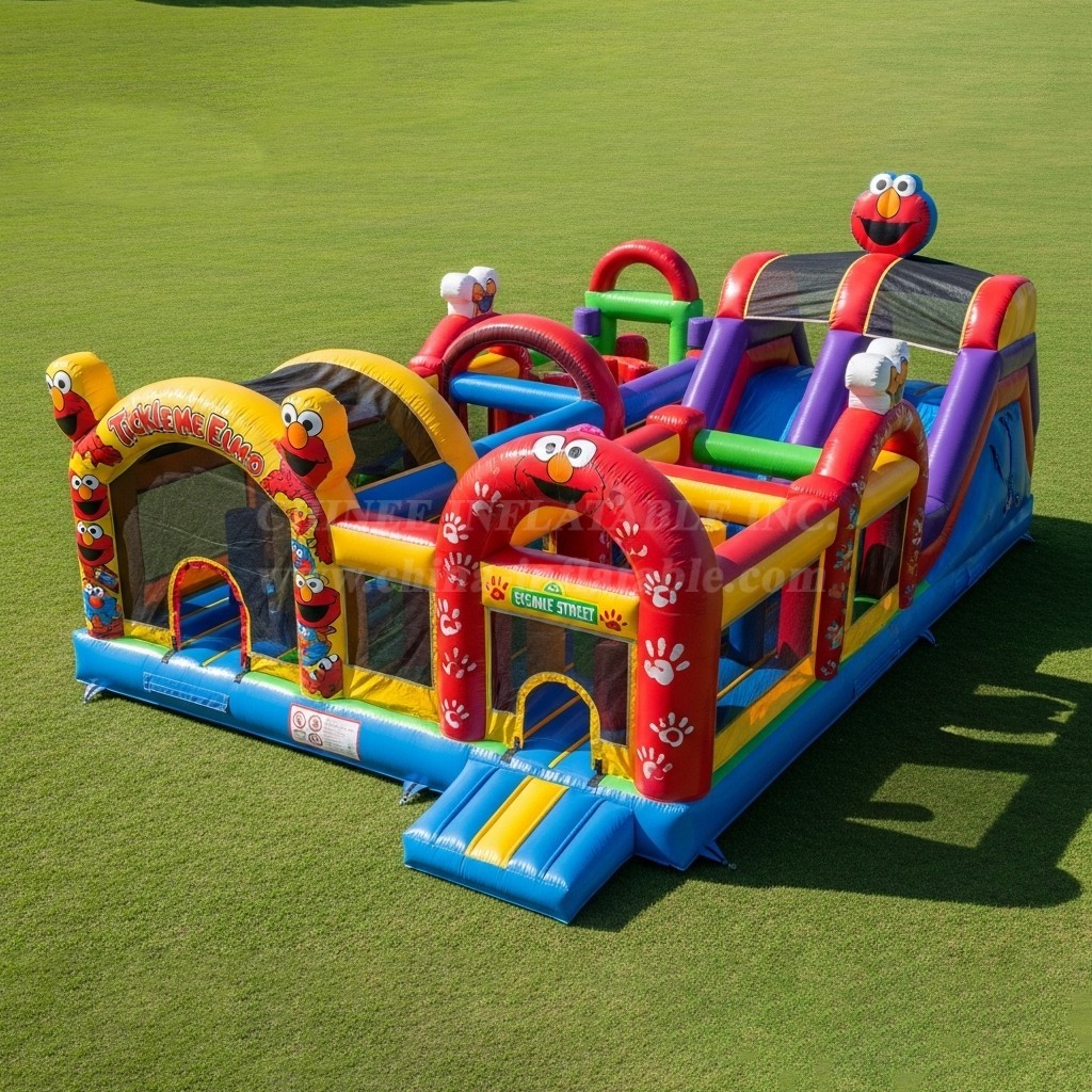 T6-6226 Tickle Me Elmo Inflatable Playground