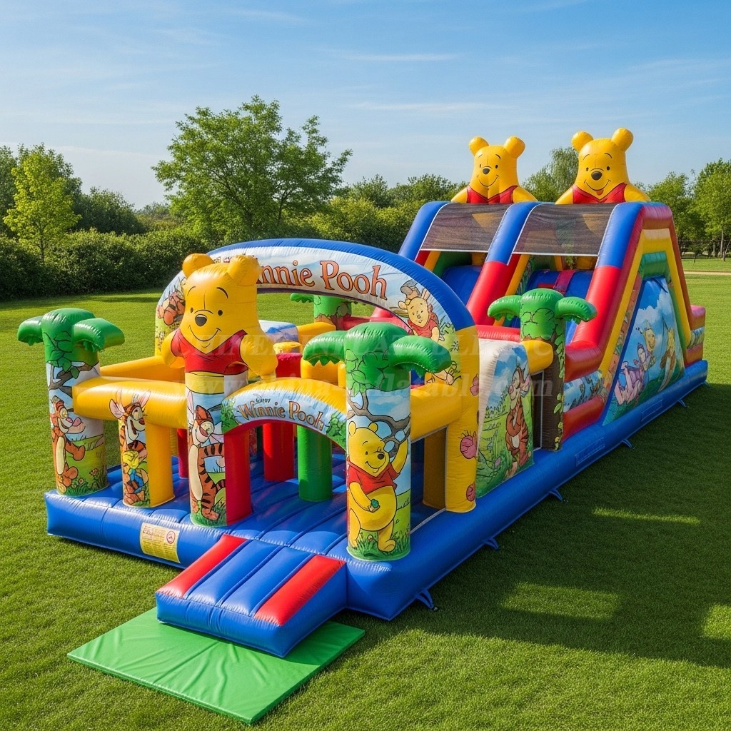T6-6238 Winnie The Pooh Inflatable Playground