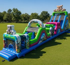 T7-3687 Zootopia Inflatable Obstacle Courses