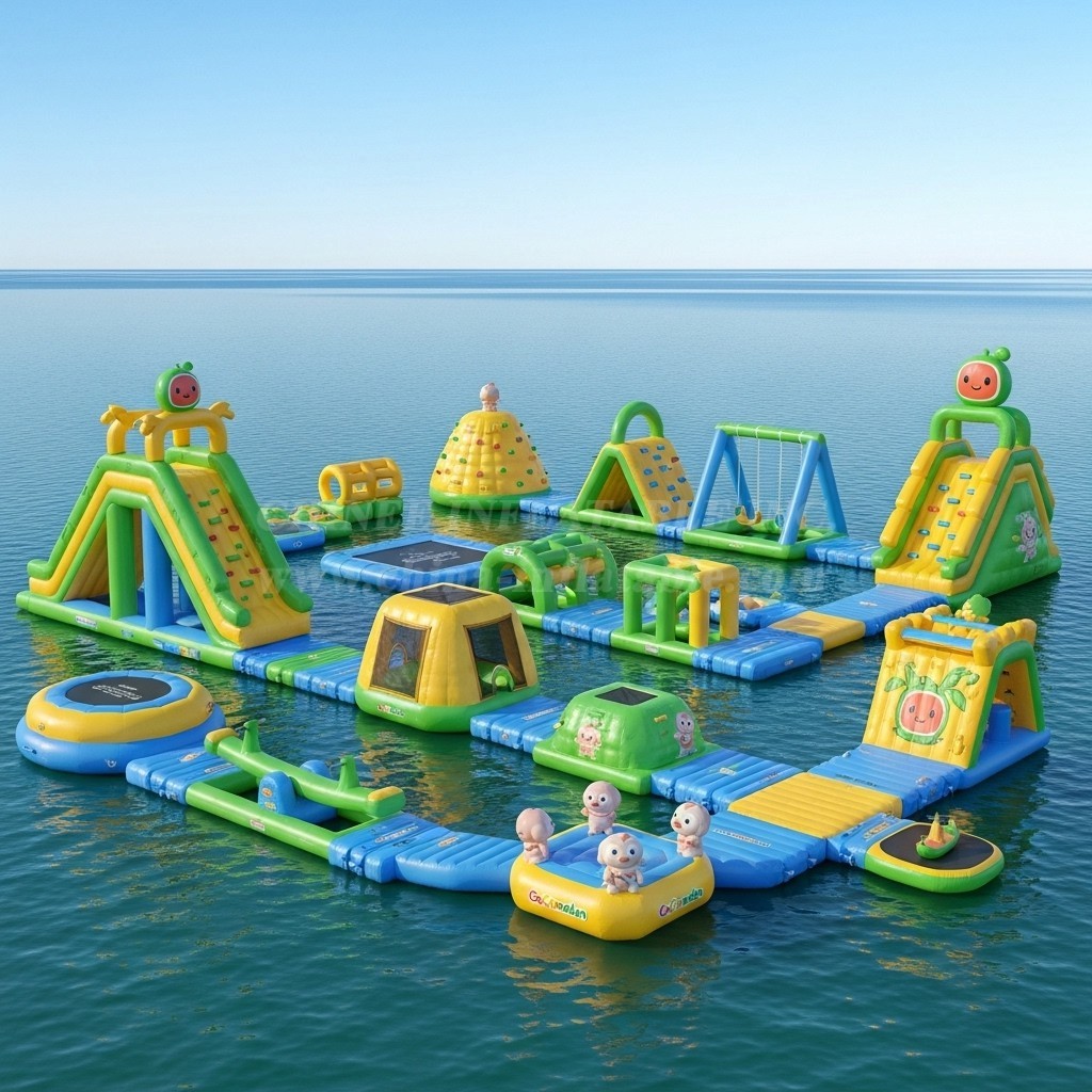 S205 Cocomelon Theme Inflatable Water Park