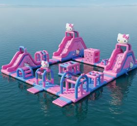 S212 Hello Kitty Theme Inflatable Water Park