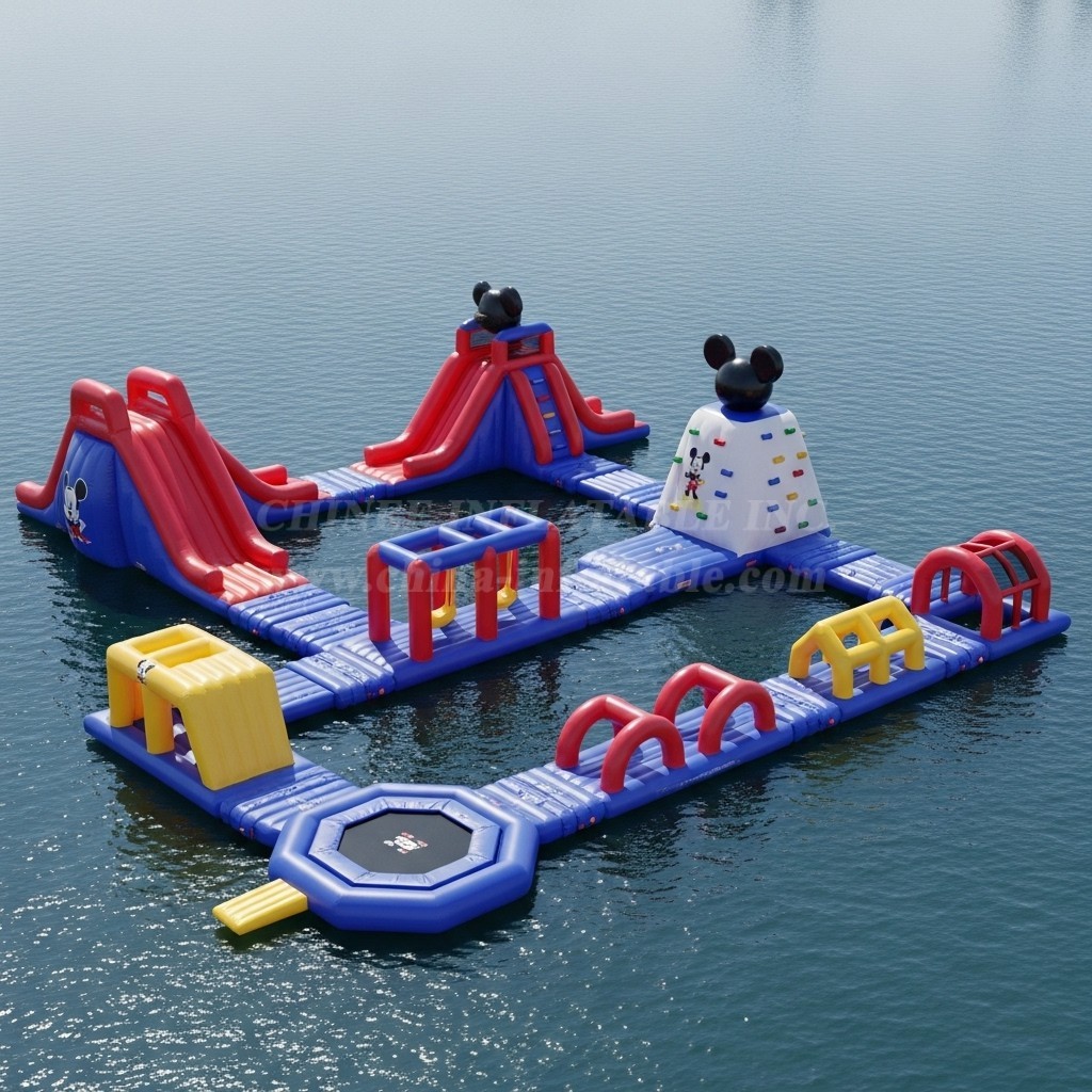 S221 Mickey & Minnie Theme Inflatable Water Park
