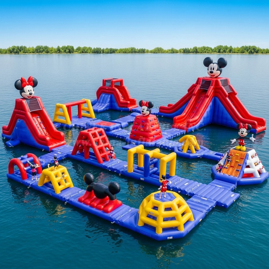 S222 Mickey & Minnie Theme Inflatable Water Park