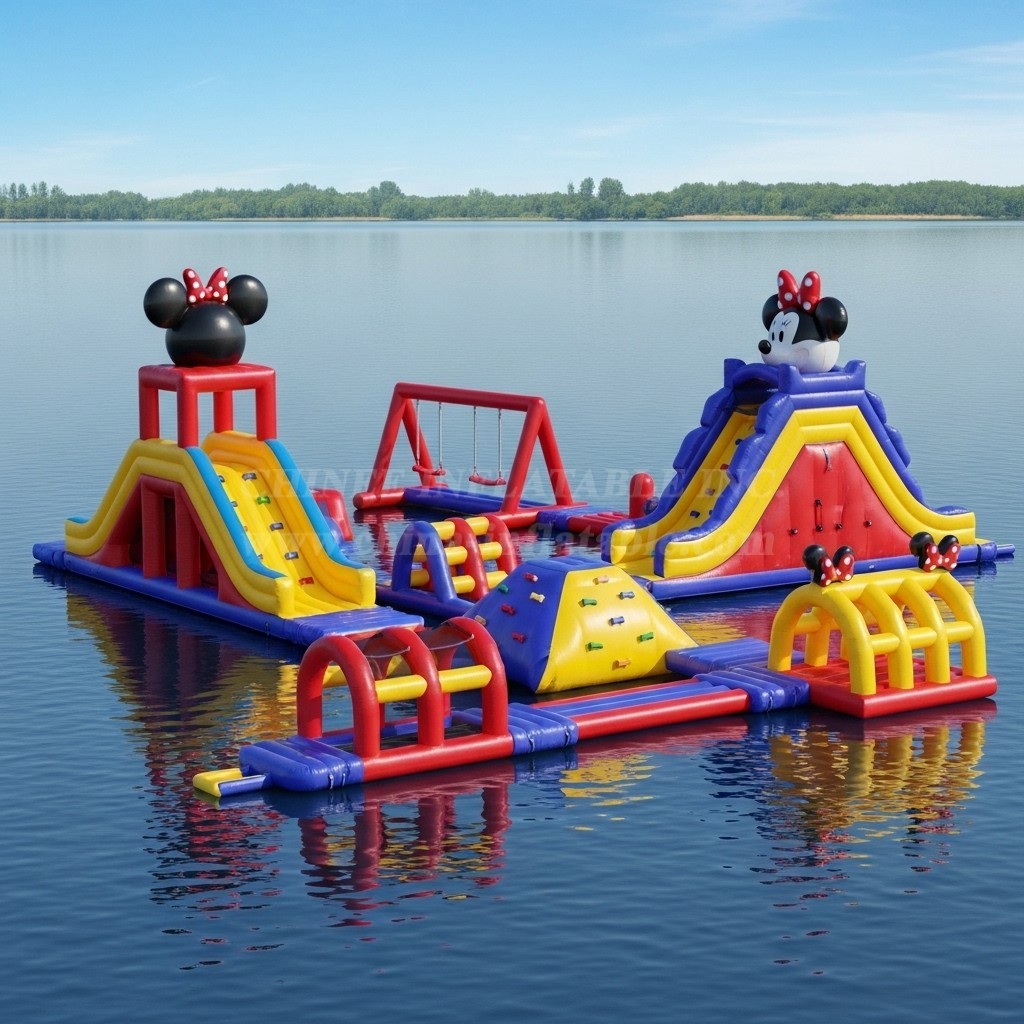 S223 Mickey & Minnie Theme Inflatable Water Park
