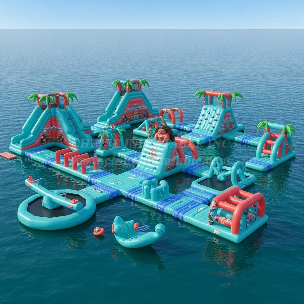 S229 Moana Theme Inflatable Water Park