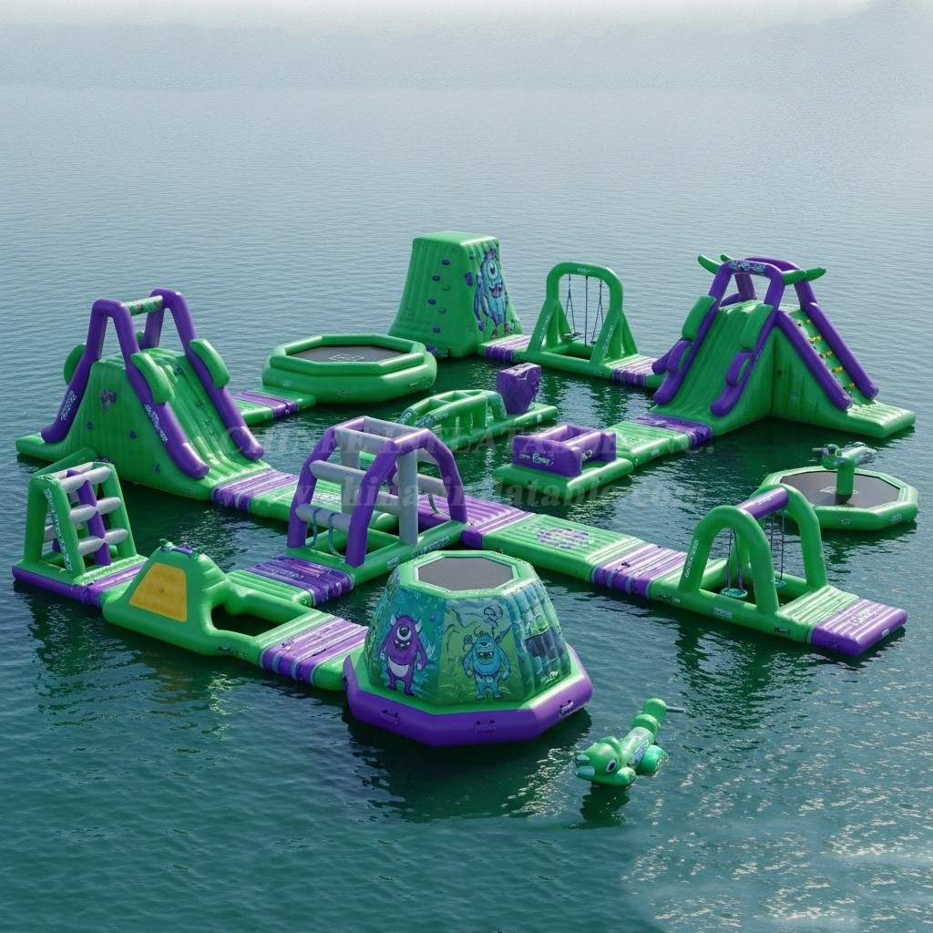 S232 Monster Theme Inflatable Water Park