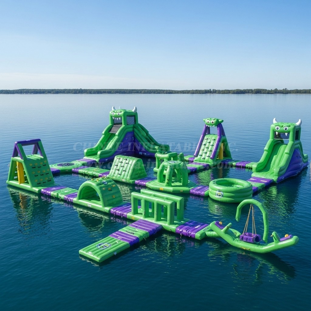 S233 Monster Theme Inflatable Water Park