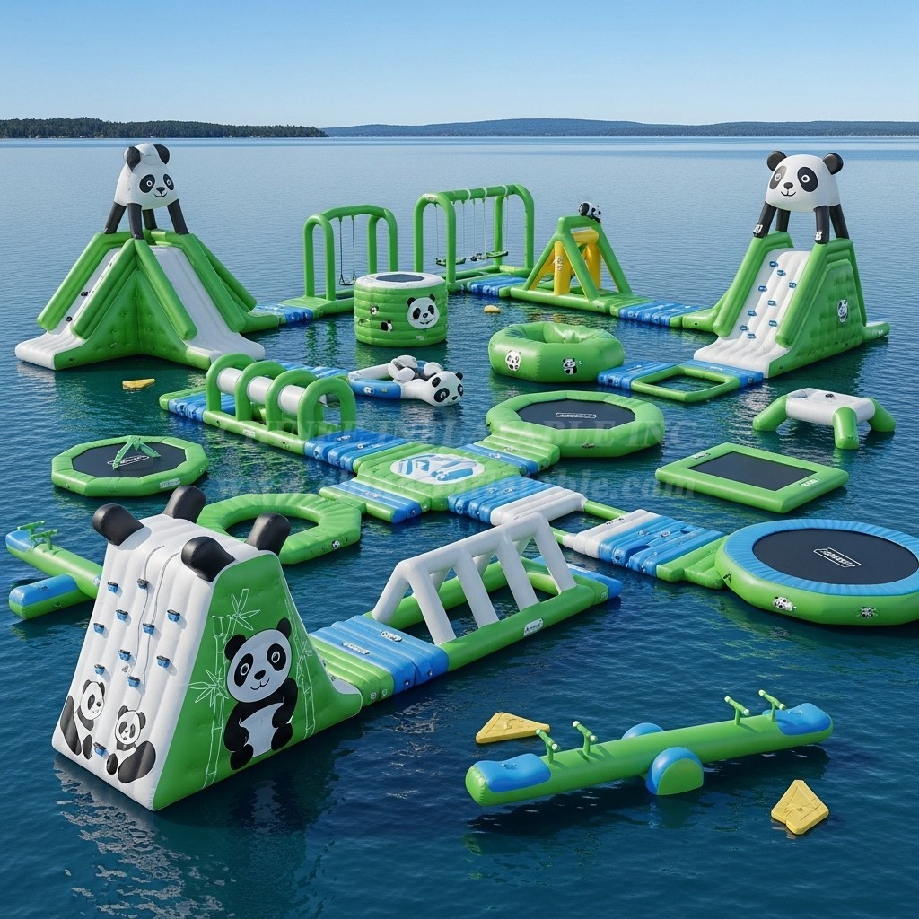 S235 Panda Theme Inflatable Water Park