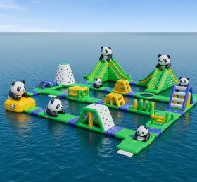 S236 Panda Theme Inflatable Water Park