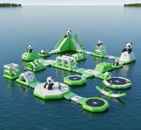 S237 Panda Theme Inflatable Water Park