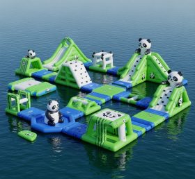 S242 Panda Theme Inflatable Water Park