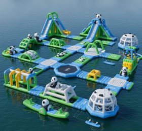 S244 Panda Theme Inflatable Water Park