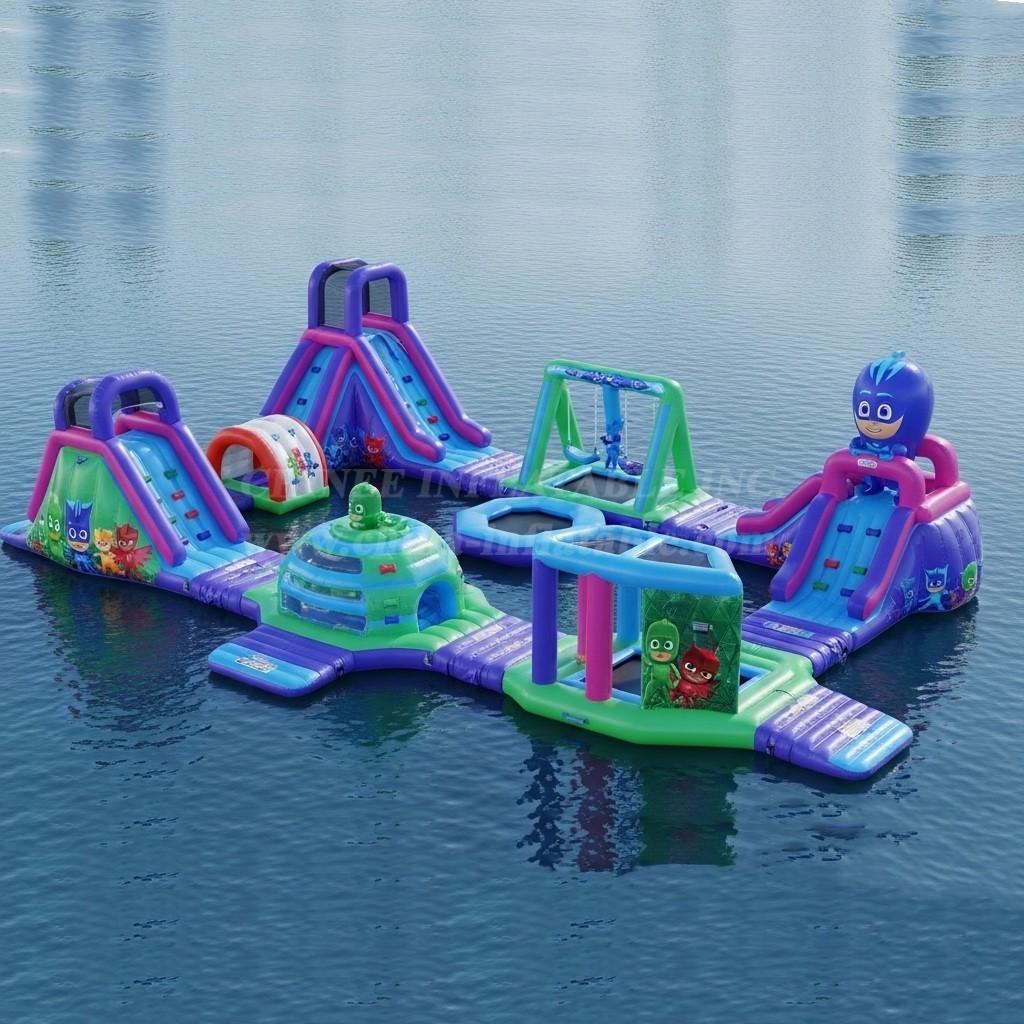 S249 Pj Masks Theme Inflatable Water Park
