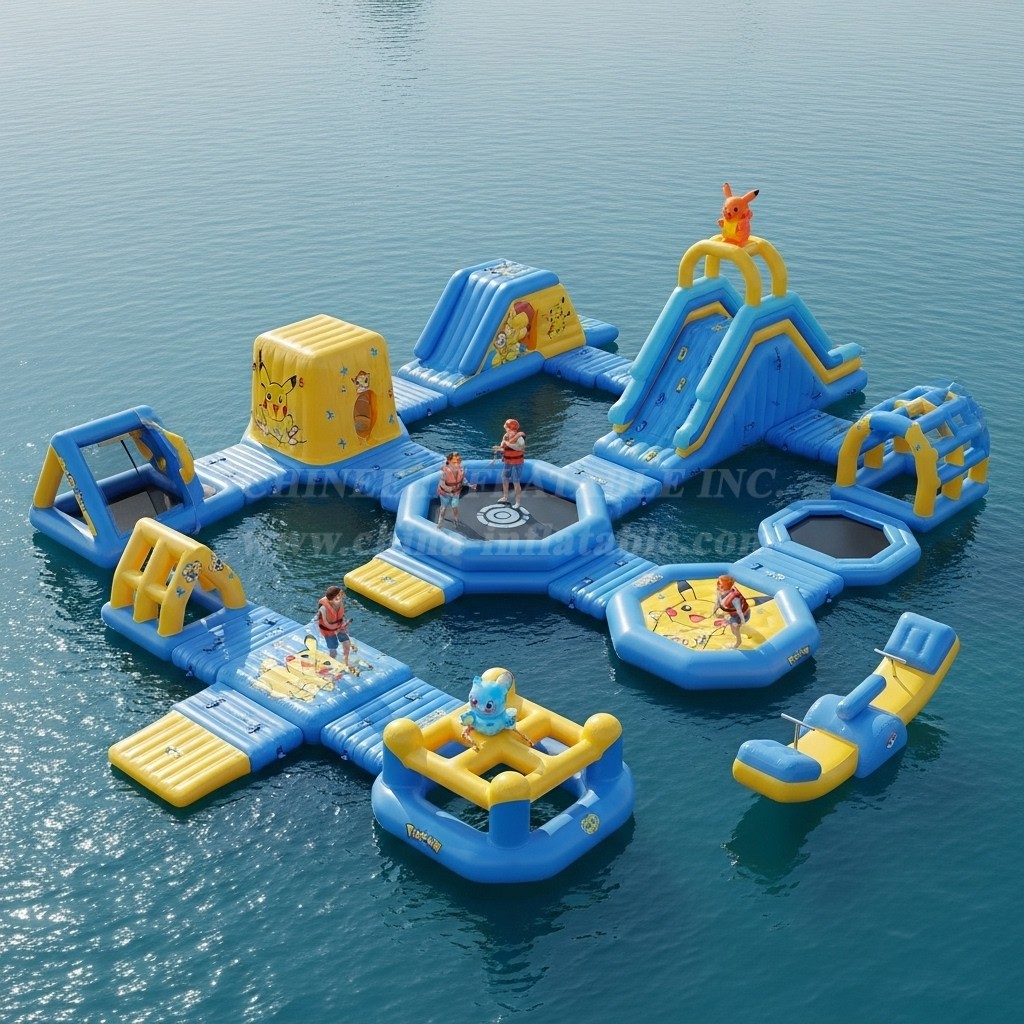 S250 Pokemon Theme Inflatable Water Park