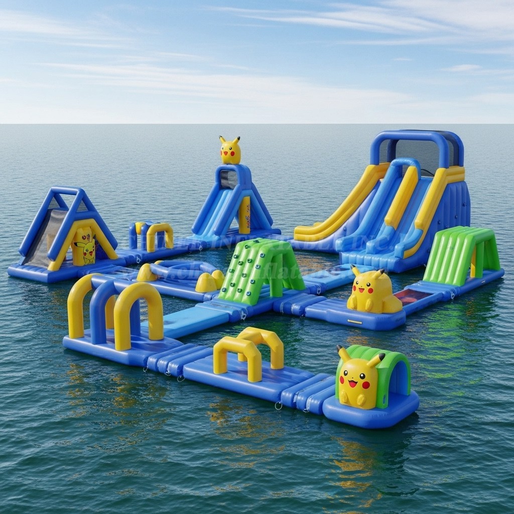 S251 Pokemon Theme Inflatable Water Park