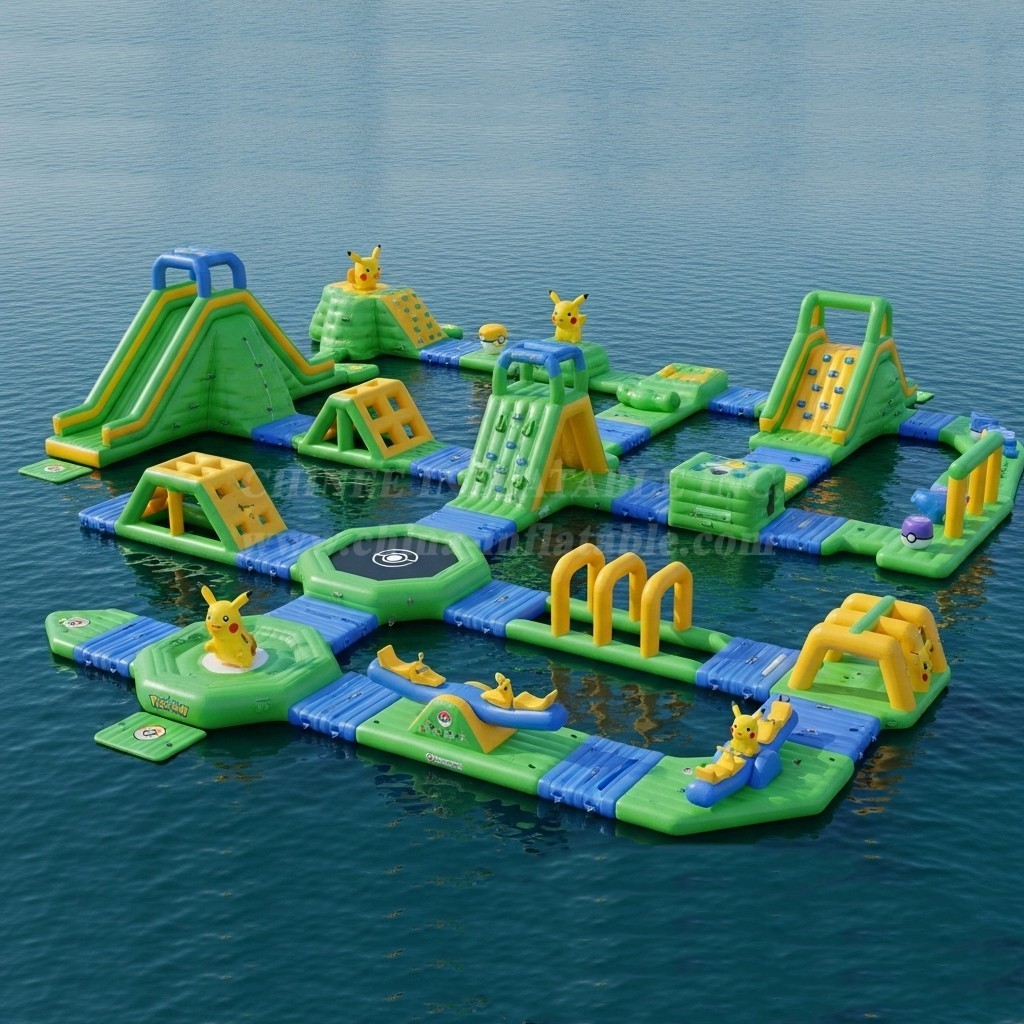 S252 Pokemon Theme Inflatable Water Park