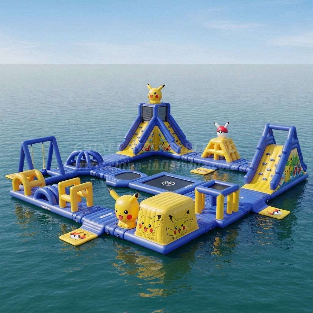 S253 Pokemon Theme Inflatable Water Park