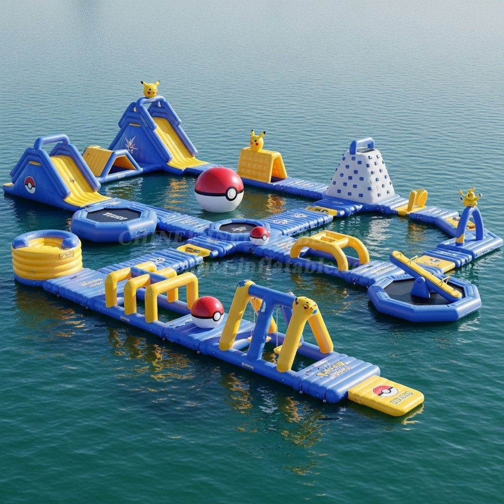 S254 Pokemon Theme Inflatable Water Park