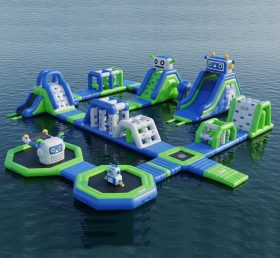 S256 Robot Theme Inflatable Water Park