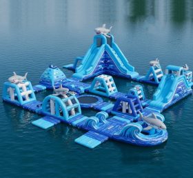 S258 Shark Theme Inflatable Water Park