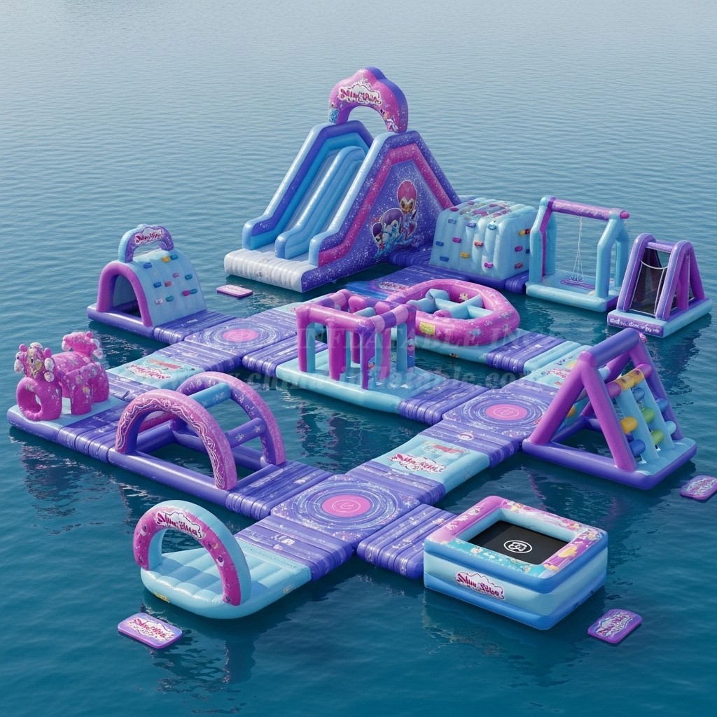 S261 Shimmer & Shine Theme Inflatable Water Park
