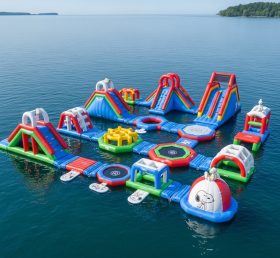 S263 Snoopy Theme Inflatable Water Park